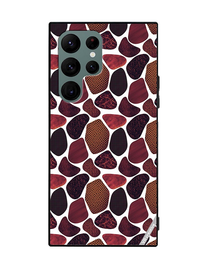 VR CREATIVE Protective Case Cover For Samsung Galaxy S22 Ultra 5G Texture Design Multicolour - Image 1