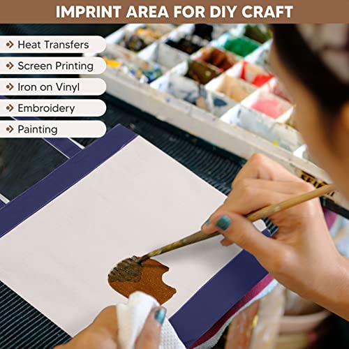 CUSTOMIZE123 Canvas Tote Bag with Handles for Woman, Reusable Cloth Bag for Groceries and Shopping - Blank Cotton Tote Bag, Suitable for DIY Projects – HEAVY DUTY – 16" X 14.5" With 4” Gusset, Navy Blue - Image 5