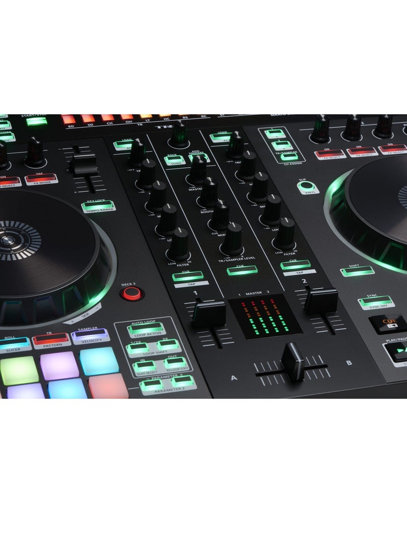 Roland - Roland DJ-505 2-Channel, 4-Deck DJ Controller for Serato DJ - Image 1