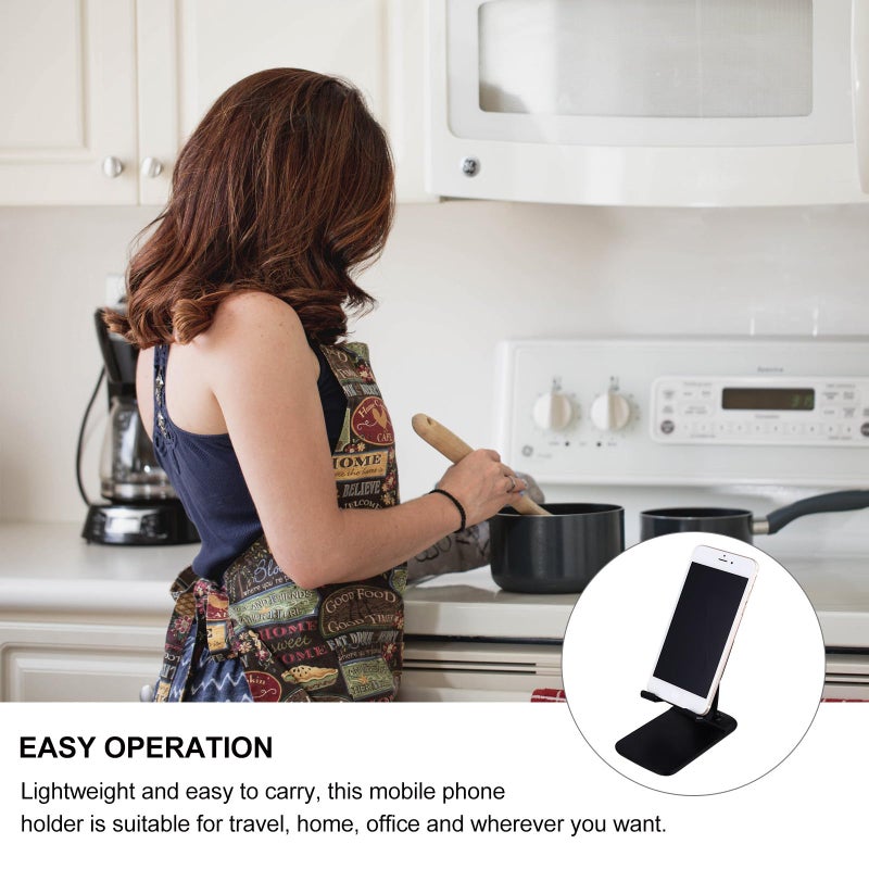 Silicone Portable Adjustable Foldable Phone Stand Non Slip Desktop Mobile Cradle - Image 5