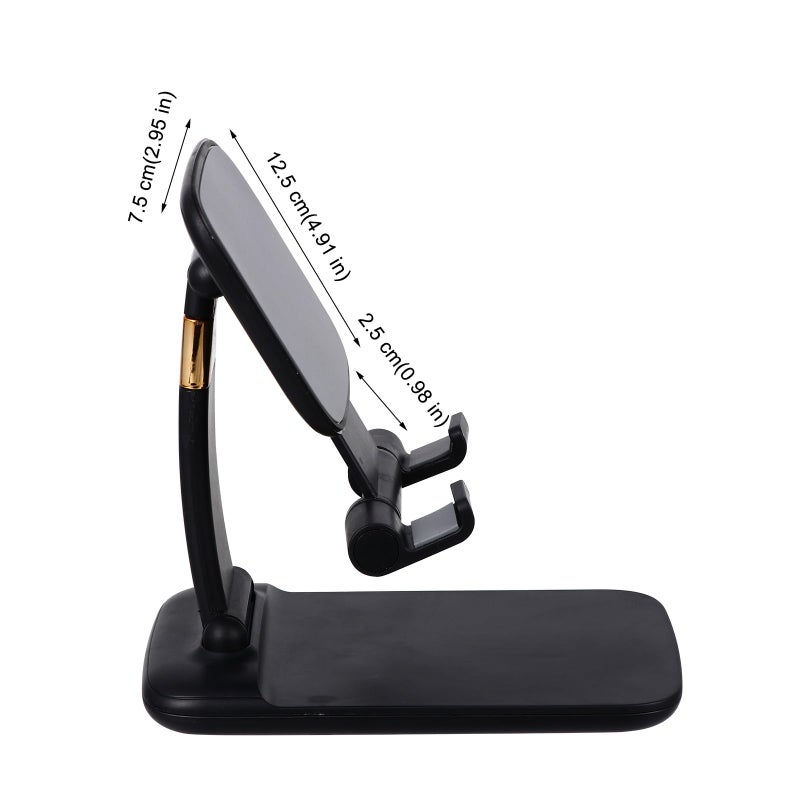 Silicone Portable Adjustable Foldable Phone Stand Non Slip Desktop Mobile Cradle - Image 3