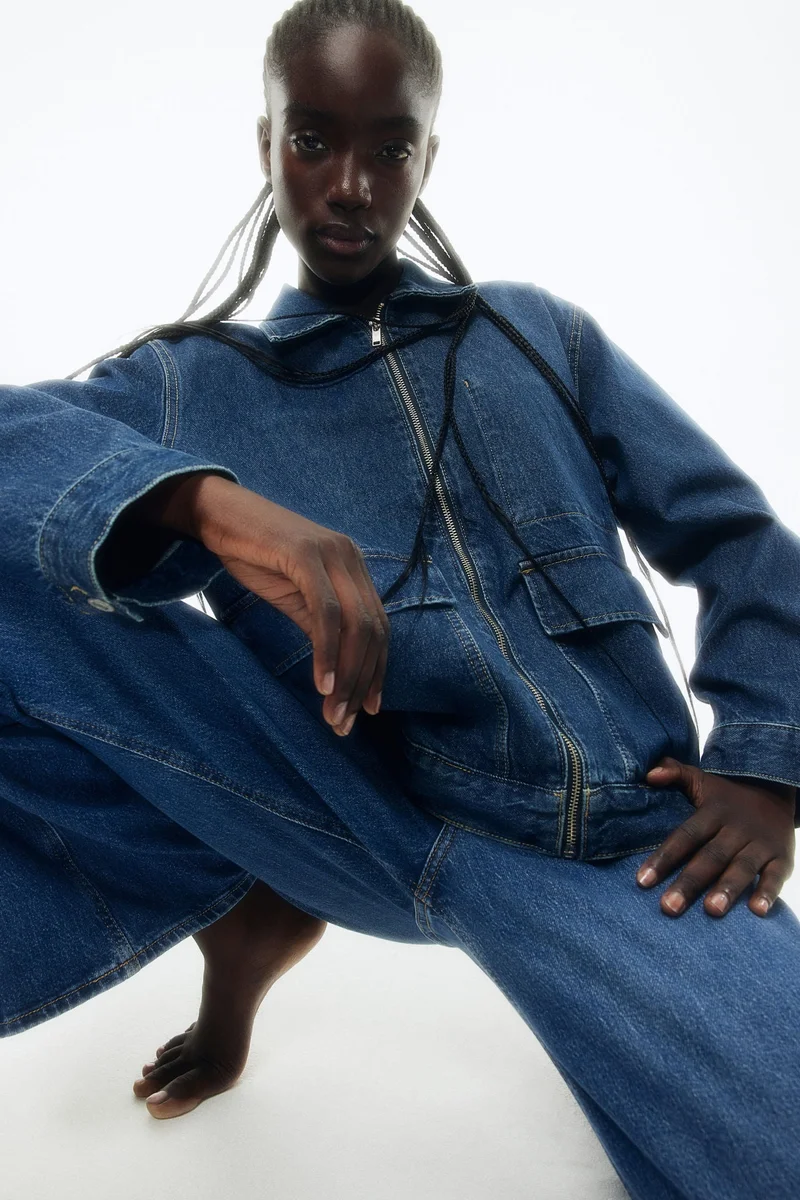 اتش اند ام جاكيت دنيم