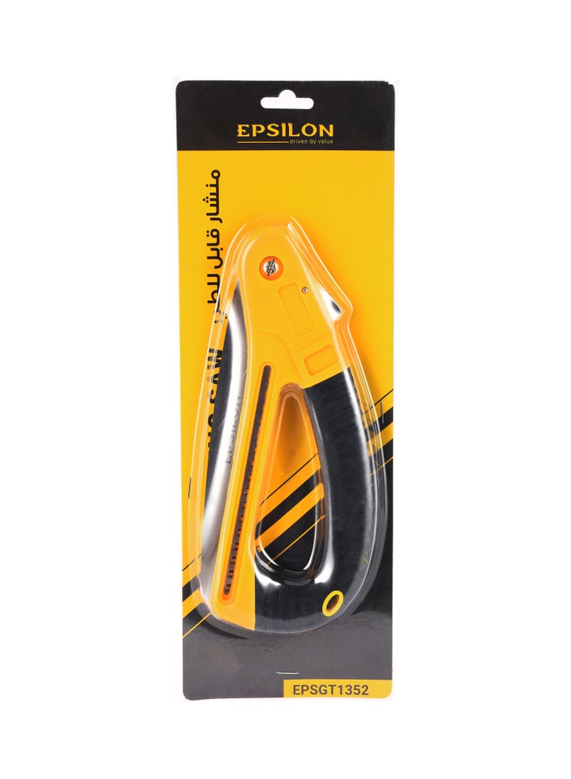 Epsilon 65 mm Folding Saw- EPSGT1352/ Equipped with PP and TPR Comfortable Handle, Straight Steel/ Light-Weight and Durable, Heavy-Duty Cutter Ideal for Cross-Cutting Branches, Firewood  - Image 5