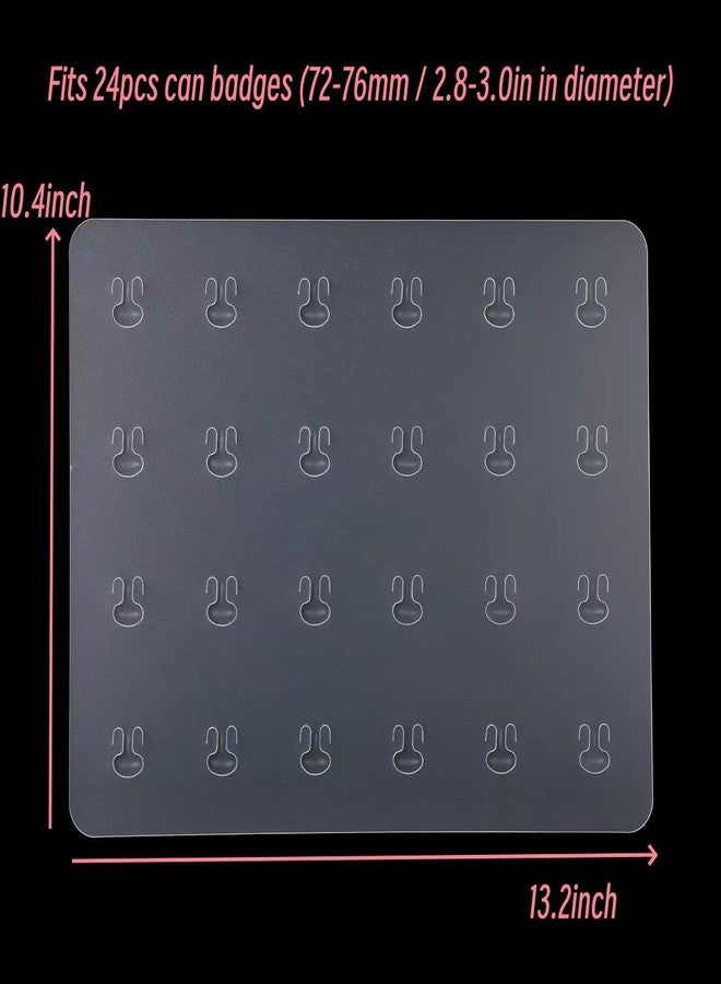 Tomcrazy 2Pack Inserts for Ita Bag, 58mm/2.25 inch 75mm/3 inch Button Pin Holder Display Can Badge Board Decorate for Wego L Size 13.2×10.4inch Clear Window Bag Anime Fans - Image 3