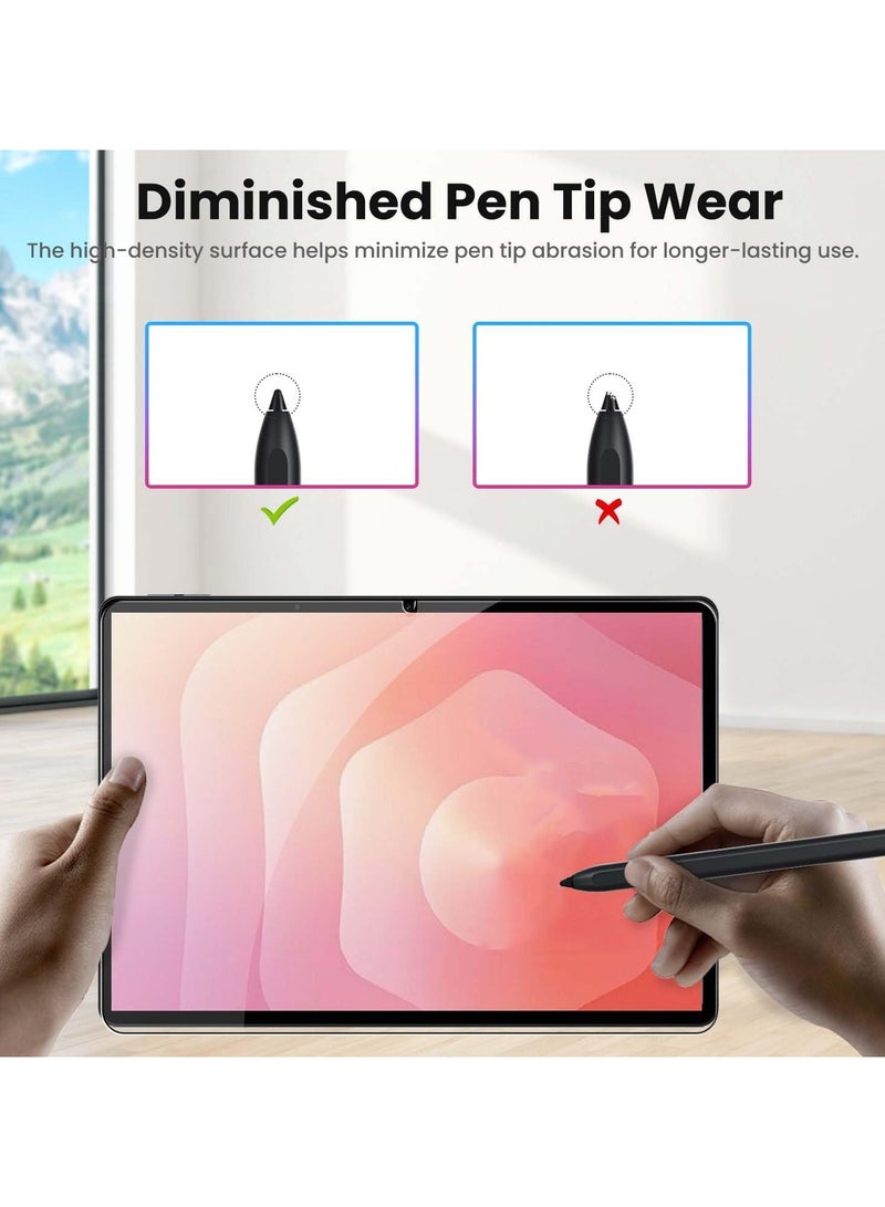 عام [قطعتان] حامي شاشة ورقي متوافق مع لوح Galaxy Tab S11 Ultra 14.6 بوصة 2025، حامي شاشة ماتي مضاد للوهج من مادة PET عالية الجودة، غطاء مرن كامل للشاشة. - Image 4