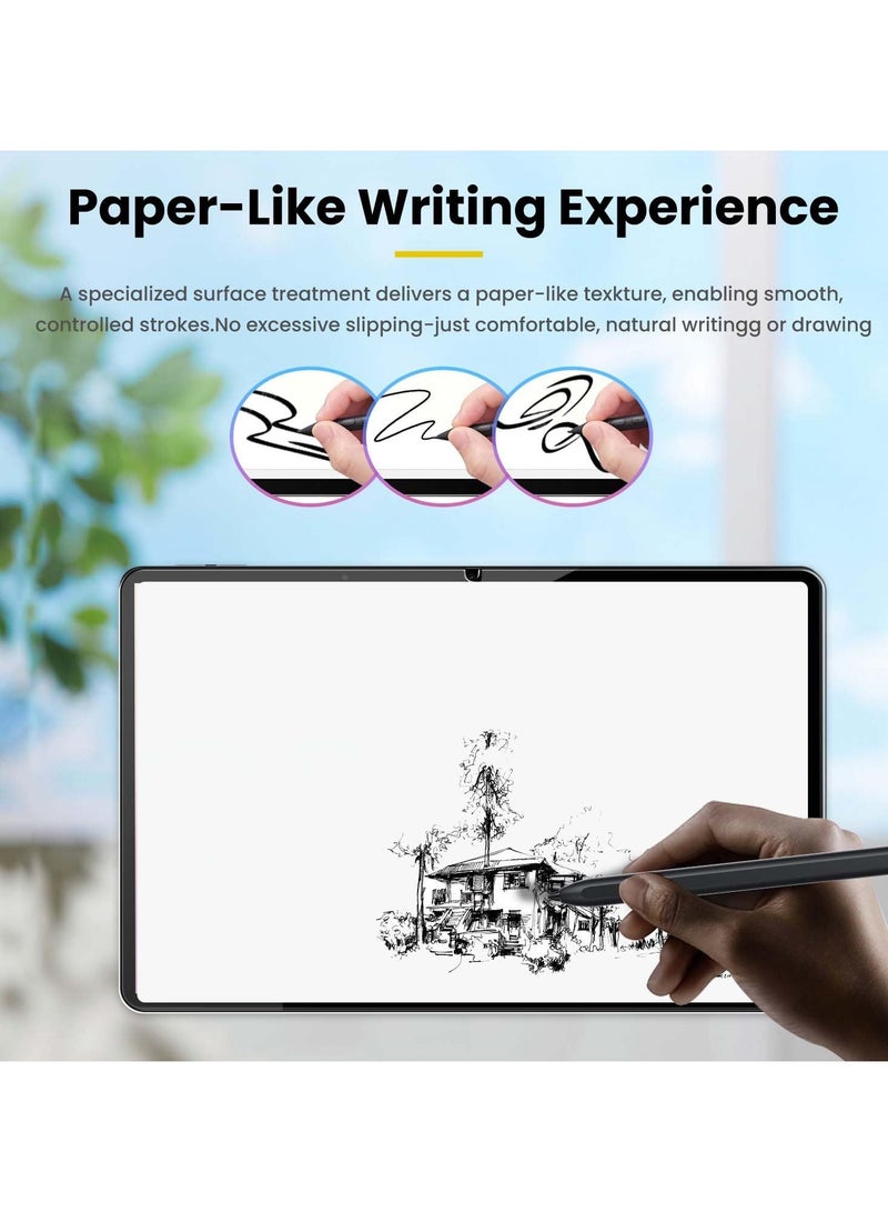 عام [قطعتان] حامي شاشة ورقي متوافق مع لوح Galaxy Tab S11 Ultra 14.6 بوصة 2025، حامي شاشة ماتي مضاد للوهج من مادة PET عالية الجودة، غطاء مرن كامل للشاشة. - Image 2
