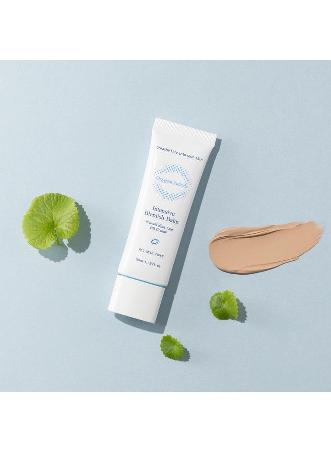 OxygenCeuticals Premium Beauty Balm Oxygenceuticals Intensive Blemish Balm Conceals Imperfections Brightening Moisturizing Soothing Bb Cream Korean Skin Care For All Skin Types 50 Ml/1.69 Oz - Image 3