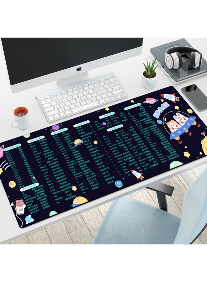 Generic Mouse Pad Extra Large Office Shortcut Keys Computer Keyboard ...