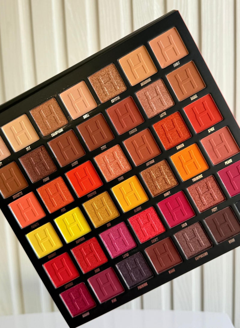 Harmony Beauty Eyeshadow Palette, 42 shades, fiery - Image 2