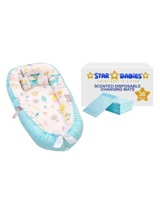 Combo Pack Baby Sleeping Pod With Disposable Changing Mat 36Pcs-Blue - pzsku/Z2A8DE8CEF8AA31FA7A89Z/45/_/1696396542/299d0faa-d773-43d1-a0ad-8980ffa85407