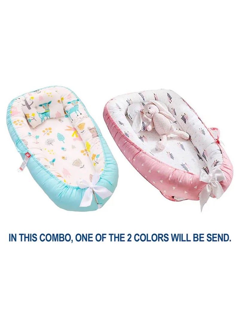 Combo Pack Baby Sleeping Pod With Disposable Changing Mat 36Pcs-Blue