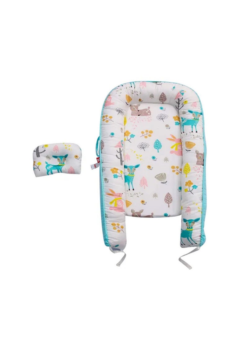 Combo Pack Baby Sleeping Pod With Disposable Changing Mat 36Pcs-Blue