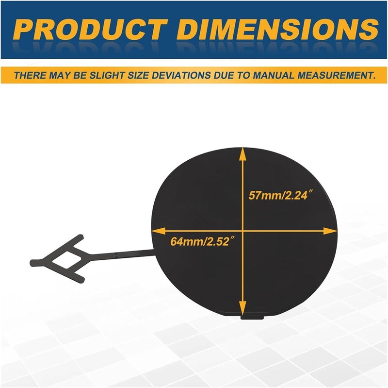 Vuzmode Rear Bumper Tow Hook Cap for Chevrolet Malibu 2013-2015 - Image 2