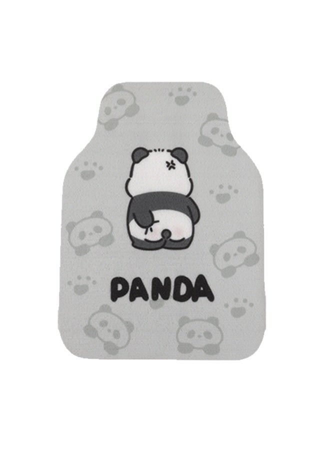 Car Mat Silk Ring Universal Full Surrounding Fixed Sticker Cute Cartoon Girl Thickened Non-Slip Car Mat Carpet-Color:[bold, Thickened And Wear-resistant Model] Itchy Panda - 1 Piece In The Front Row (limited To Purchase)  - Image 1