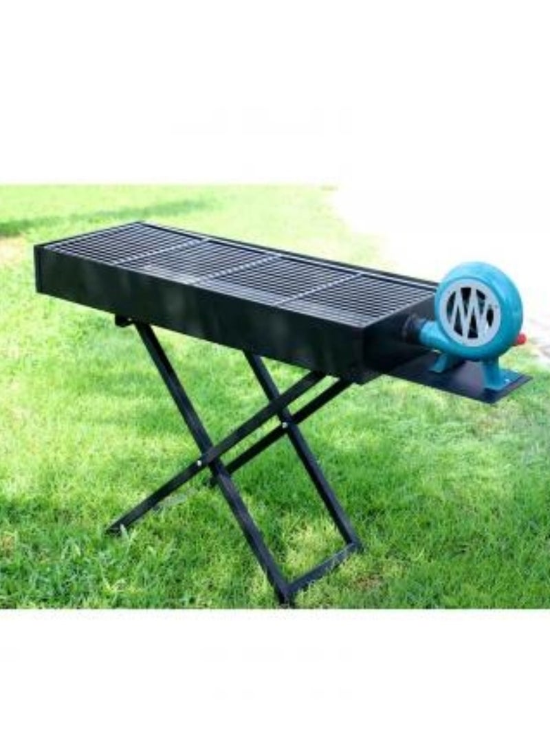 PAMCHAL - Barbeque Grill Outdoor  BBQ Grill with Blower Fan 106cm X 25.5cm - Image 1
