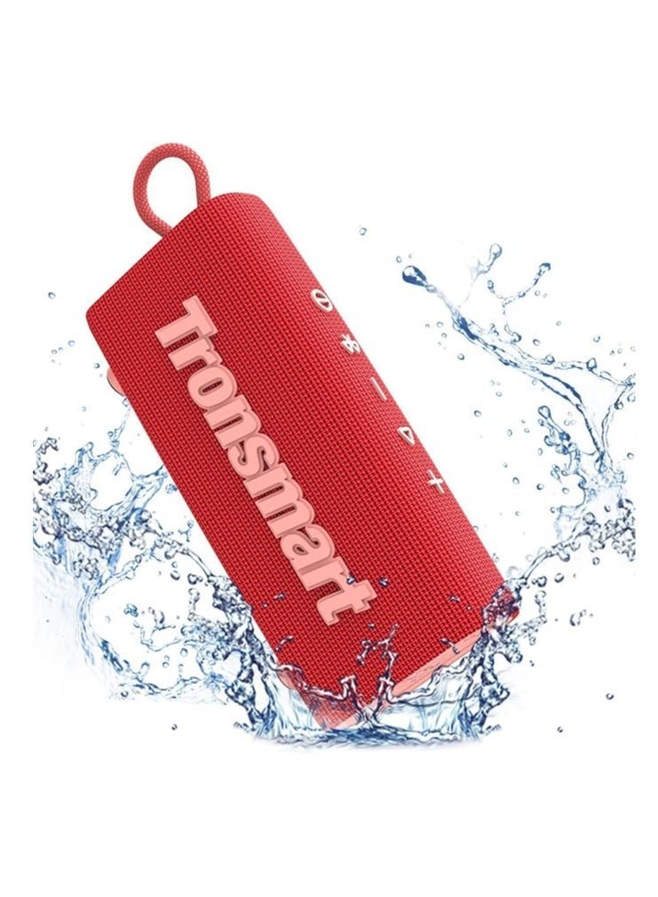Tronsmart Portable Bluetooth Speaker, Trip Mini Speaker with Bluetooth 5.3, 20H Playtime, AUX, Mic, IPX7 Waterproof Speakers, Wireless Outdoor Speakers Shower Speaker for Beach and Bike Travel- (Red). - Image 1