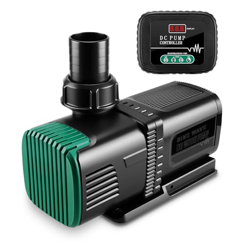 JEREPET 4800GPH Aquarium 36V DC Water Pump with Controller, 105W Submersible and Inline Return Pump for Fish Tank,Fountains,Sump,Hydroponic,Pond,Freshwater and Marine Water Use,25FT Max Lift - Image 1