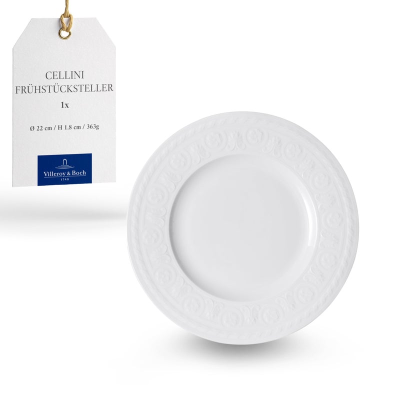 Villeroy & Boch Villeroy  Boch Cellini Salad Plate 85 in Premium Porcelain White