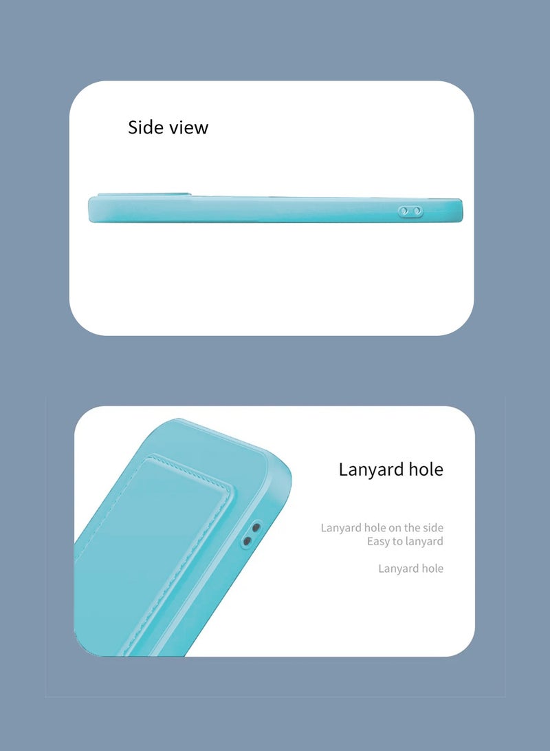 Wtech Silicone TPU With Card Holder Case Cover For Realme 12x 5G 2024 Sky Blue - Image 5
