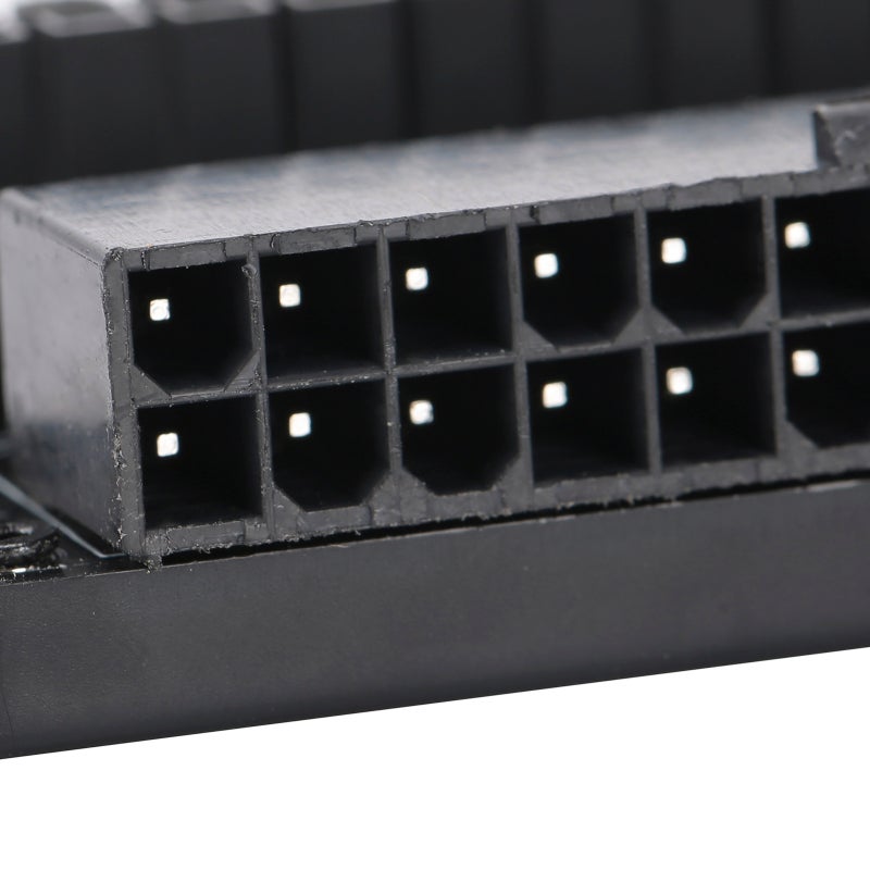 ATX 24Pin Adapter: Female To Male 90 Degree - LED Status Display Power Supply Adapter for Desktop PC Mainboard, Limited Height Chassis - Image 3