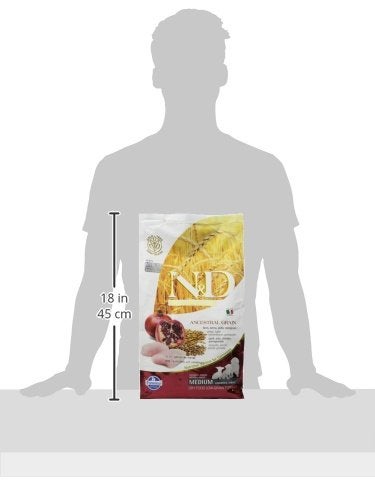 Farmina N&D Ancestral Grain Puppy Medium/Maxi Dog Food | Chicken, Spelt, Oats & Pomegranate |No Artificial Preservatives| Complete Nutrition for Puppies | 2.5kg - Image 3