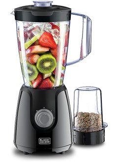 BLACK&DECKER 400W Blender With Grinder Mill Plus Extra Jar, Black - Bx430J-B5 ,  - Image 1