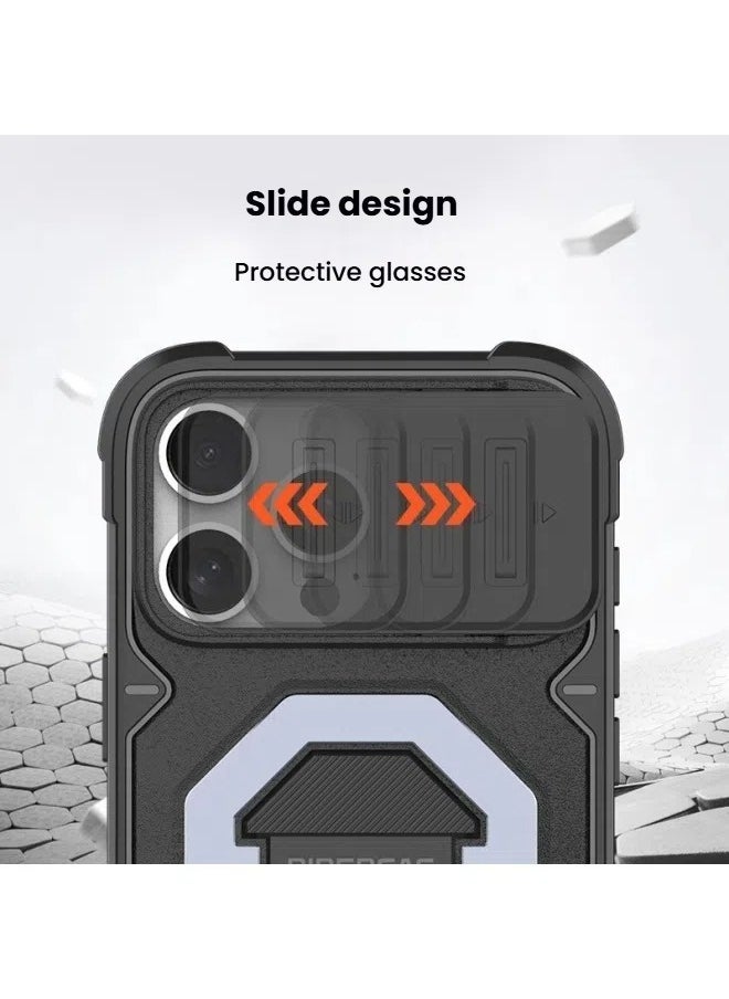 general Suitable for iPhone 16ProMax/16Pro mobile phone case outdoor anti-fall invisible bracket mobile phone protective cover - Image 2