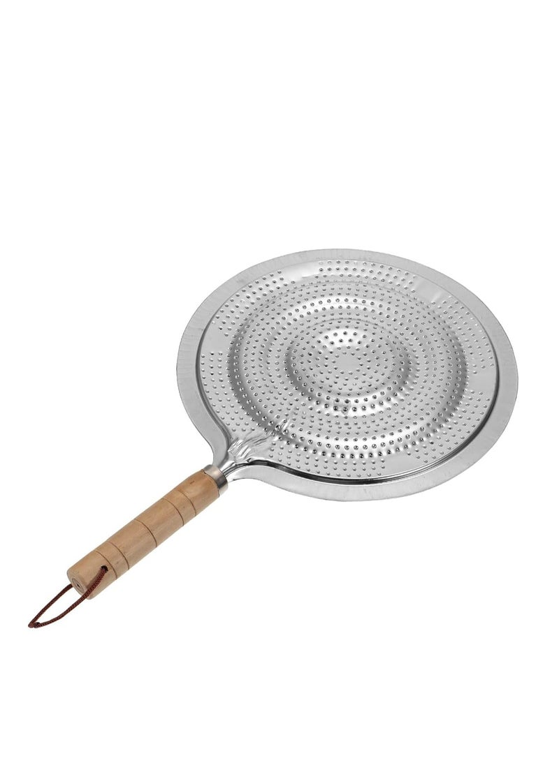 Simmer Ring Simmer Ring Pan Hob Mat with Wooden Handle: Versatile Heat Diffuser for Electric or Gas Cookers  - Image 1