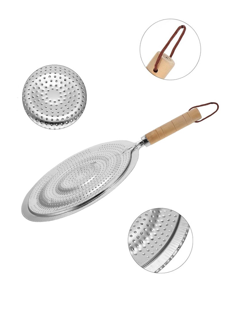 Simmer Ring Simmer Ring Pan Hob Mat with Wooden Handle: Versatile Heat Diffuser for Electric or Gas Cookers  - Image 2