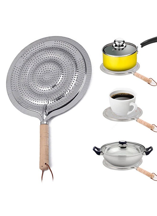 Simmer Ring Simmer Ring Pan Hob Mat with Wooden Handle: Versatile Heat Diffuser for Electric or Gas Cookers  - Image 5
