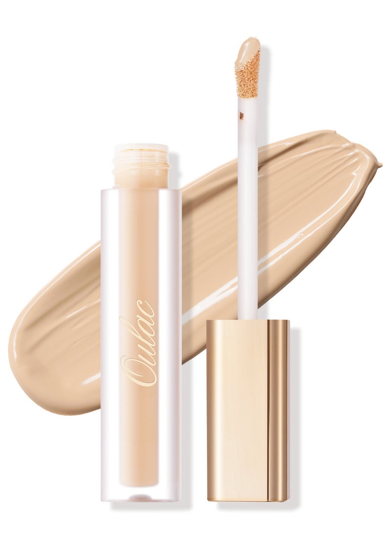 Oulac Concealer Full Coverage, Concealer Stick for Dark Circles, Hydrating Concealer Infused with Hyaluronic Acid, Lightweight, Long Lasting, Vegan Concealer 3.8ml, Shade: C2 Ivory - Image 1
