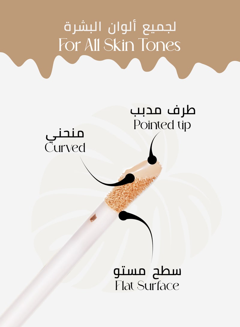 Oulac Concealer Full Coverage, Concealer Stick for Dark Circles, Hydrating Concealer Infused with Hyaluronic Acid, Lightweight, Long Lasting, Vegan Concealer 3.8ml, Shade: C2 Ivory - Image 4