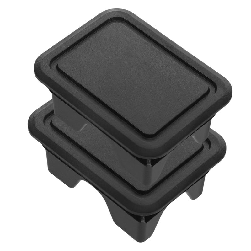 2PCS Black Truck Bed Rail Stake Pocket Covers Dustproof Plugs Compatible RAM 2019 2022 - Image 2