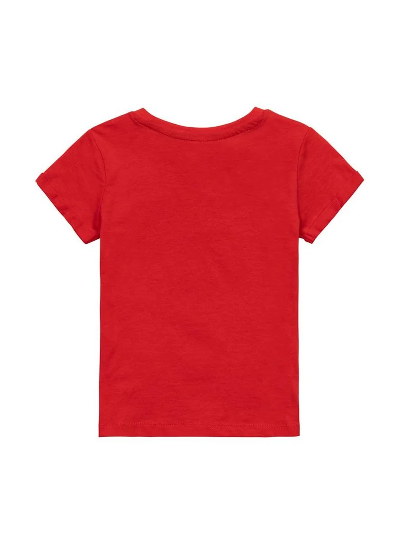 MINOTI Teen Boys Fashionable T-Shirt With Roll Up Sleeves
