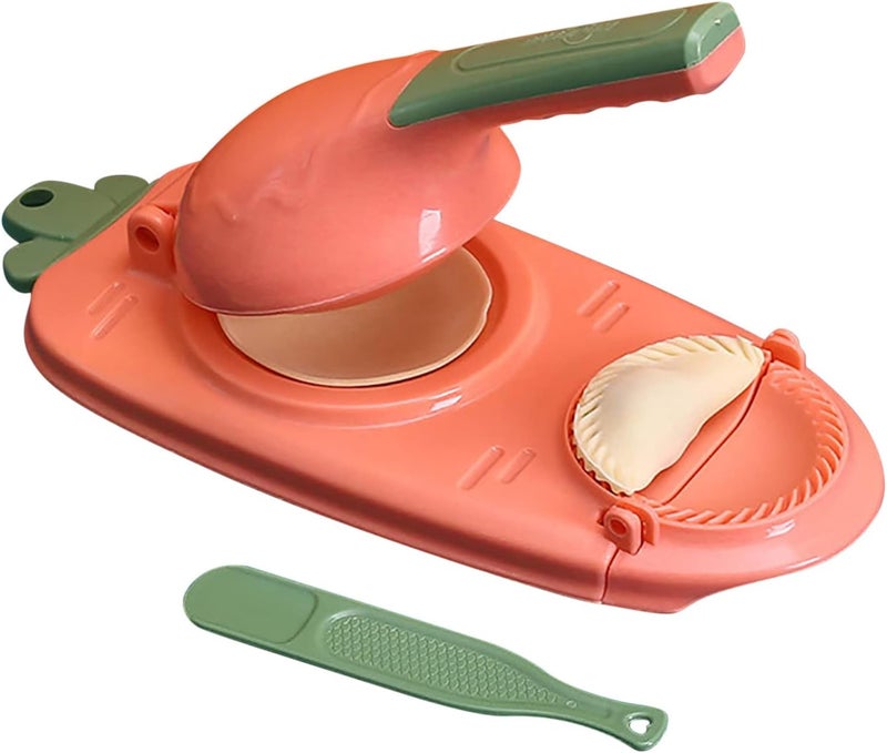 comfrt Dough Press, Dough Pressing Tool Dumpling Artifact Pressing Household Hand-Made Press Mold, Manual Tortilla Maker Press Dumpling Skin Dough Presser Dumpling Wrapper Presser Kitchen Gadgets (2 in 1 PK) - Image 1