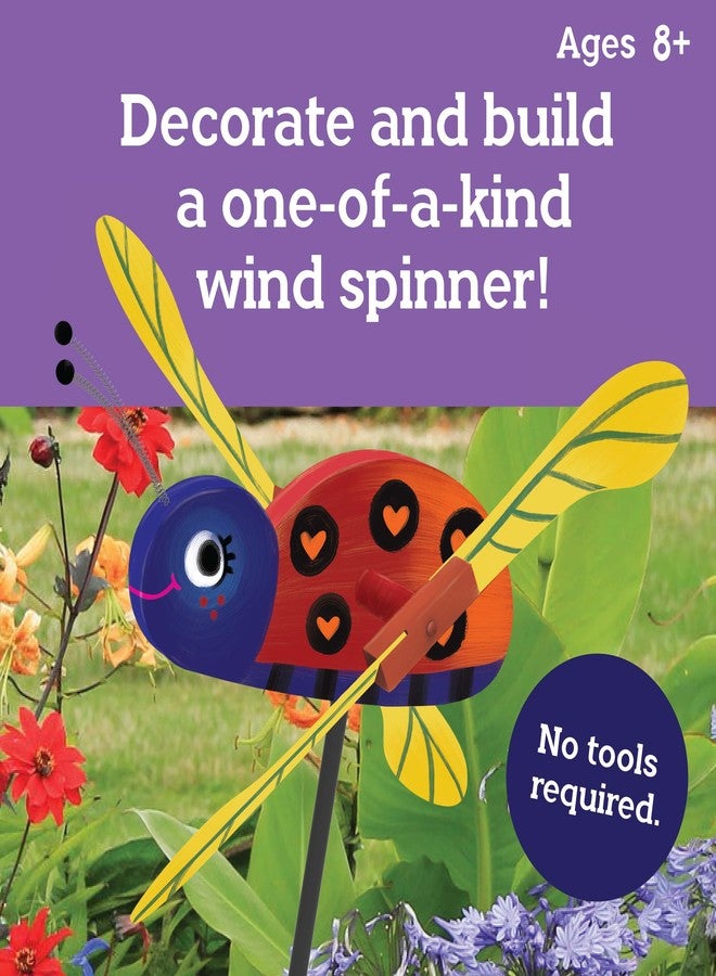 MindWare Make Your Own Ladybug Wind Spinner Wood Craft Kit - Build & Decorate for Ages 8 & Up - Image 2