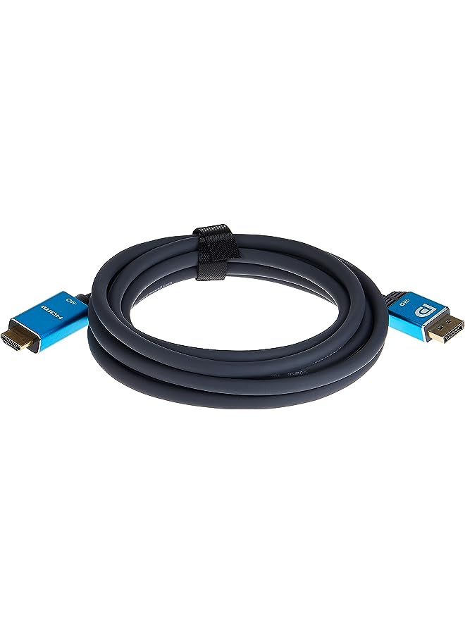 MOWSIL 4K HDMI to DP Cable, 3 Meters Length, Bright Blue - Image 1