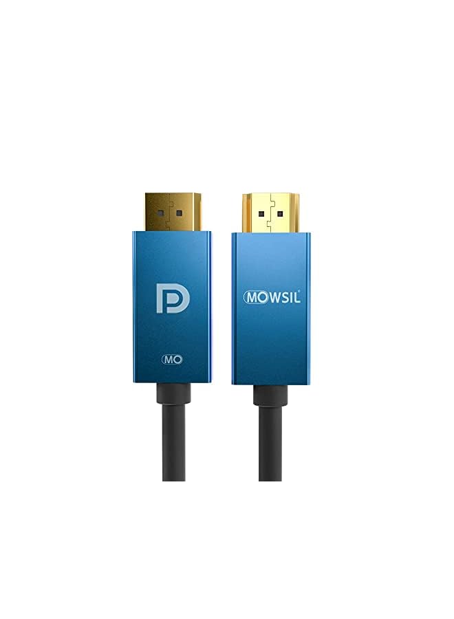 MOWSIL 4K HDMI to DP Cable, 3 Meters Length, Bright Blue - Image 2