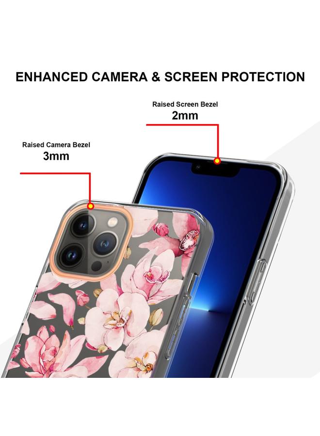 اس-توب جراب لهاتف iPhone 14 Pro Max من سلسلة الزهور والنباتات IMD TPU - Image 4