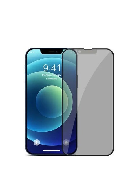 Devia Van Series Privacy Silicone Edge Twice-Tempered Glass Screen Protector For iPhone13 Pro Max 6.7" (2021) - Black