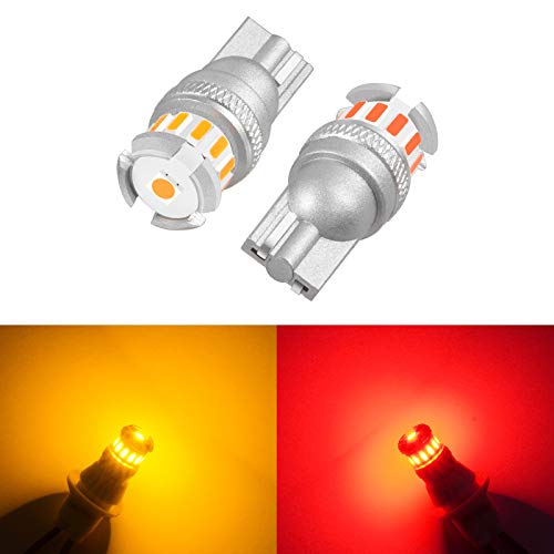 Amazicha Front Rear LED Fender Tips Lights Mud Guards Compatible for Harley Davidson Electra Glide Road King Heritage Softail - Image 1