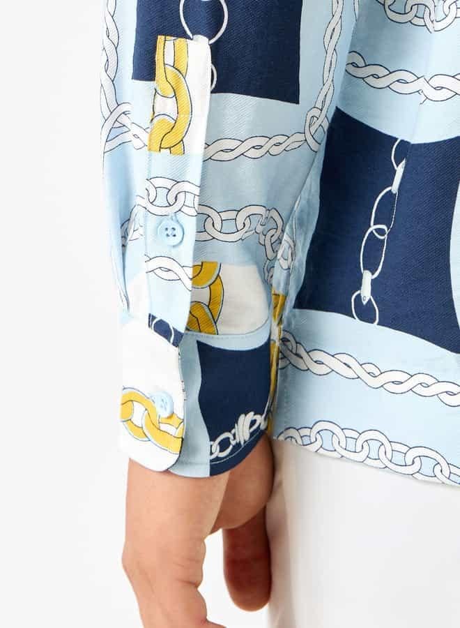 Iconic Regular Fit Printed Shirt with Long Sleeves - Image 4