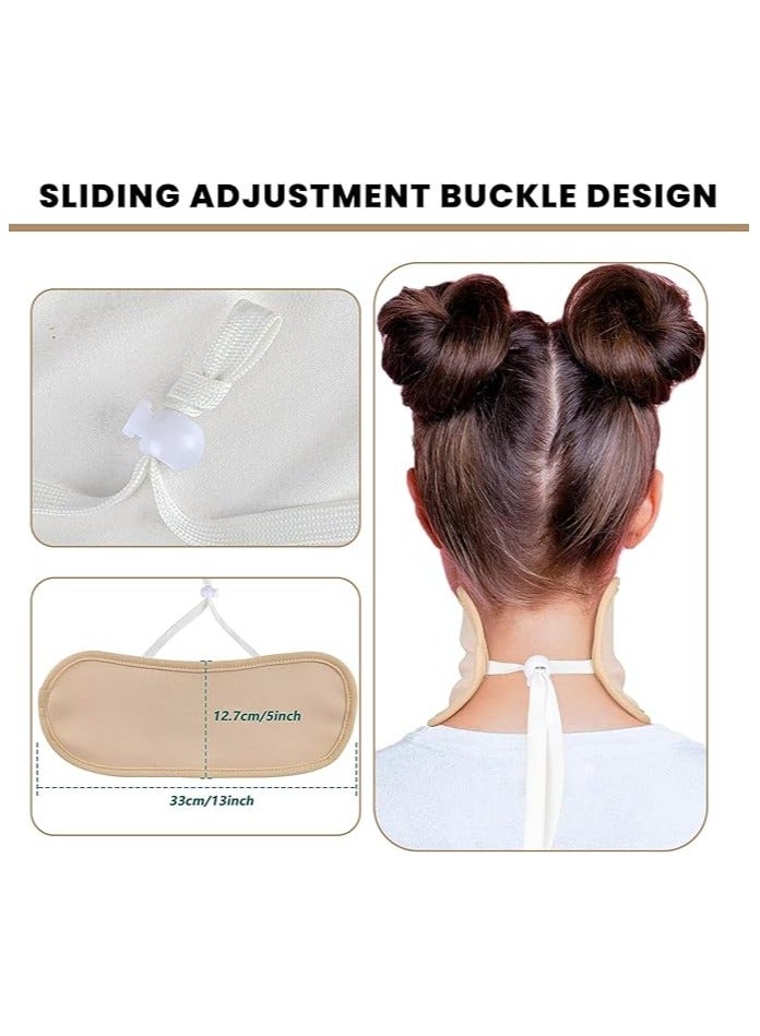 2 Pack Castor Oil Pack Wrap Set Reusable Organic Waist and Neck for Liver Detox Thyroid Beige Set - Image 3