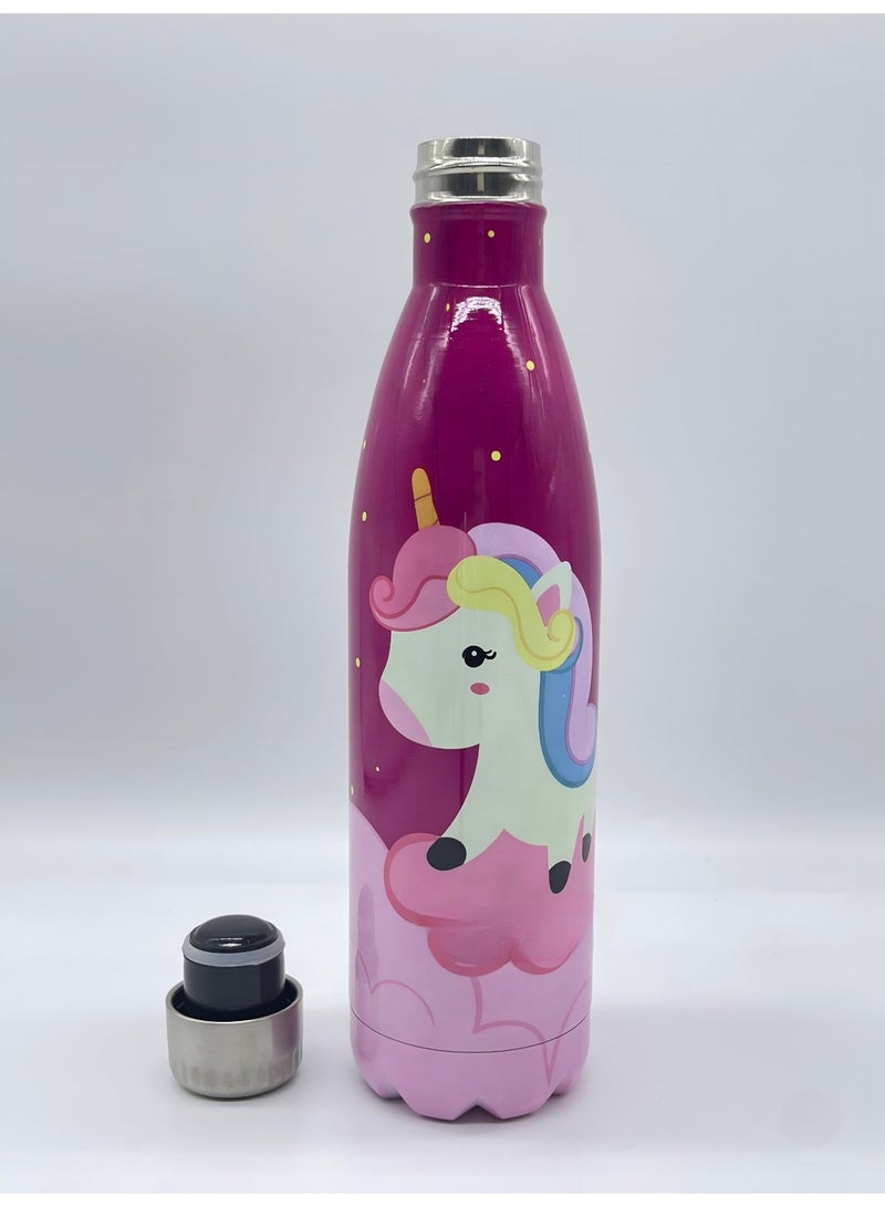 أو جي إس زجاجة مياه استانلس ستيل عازلة للبرودة 24 ساعة والحرارة 12 ساعة – أنيقة، محكمة الإغلاق وسهلة الحمل - Image 3