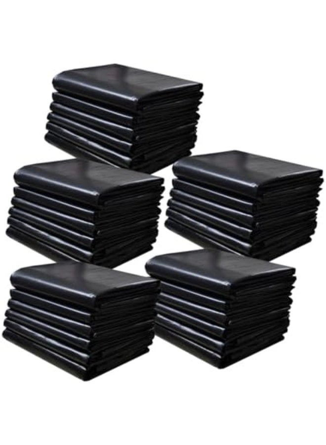 Large Trash Bags 50Pcs Heavy Duty Plastic Contractor Garbage Bags 60X90 Inch Tear Resistant Kitchen and Gardening for Commercial Cleaning - Image 1