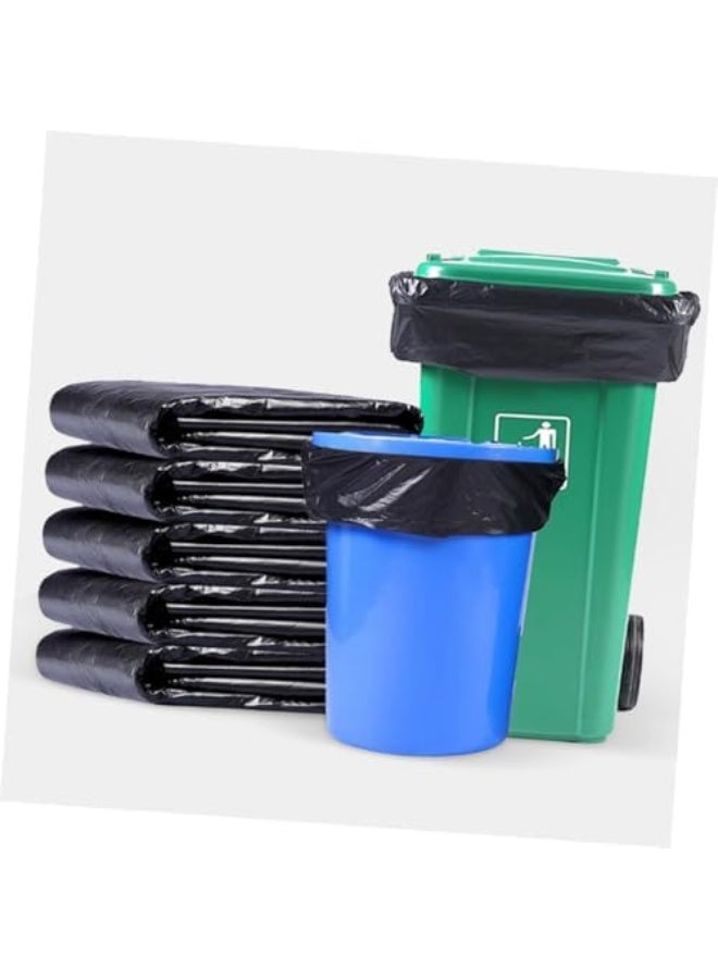 Large Trash Bags 50Pcs Heavy Duty Plastic Contractor Garbage Bags 60X90 Inch Tear Resistant Kitchen and Gardening for Commercial Cleaning - Image 3