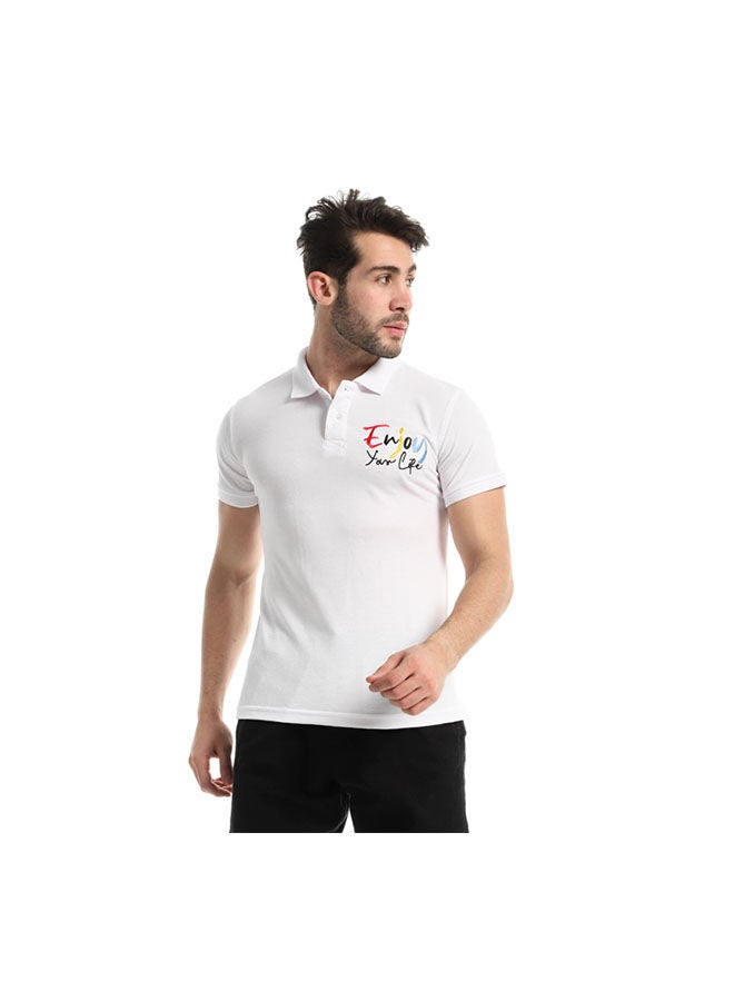 Andora Casual Printed Polo Neck Polo - Image 1