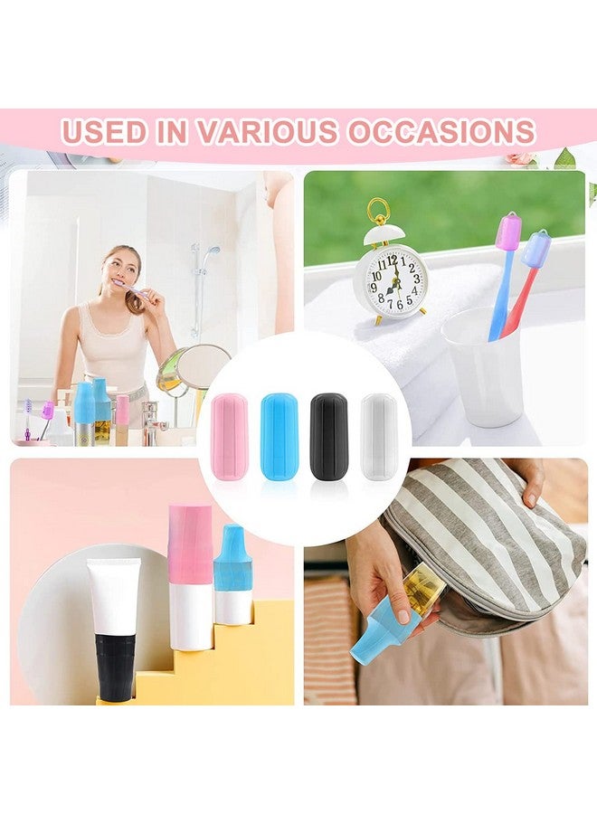 maycreate ® 8Pcs Leak Proof Sleeves For Travel Bottles, Silicone Elastic Covers Sleeves For Travel Bottle Kit For Toiletries Leak Proofing, Reusable Sleeves For Travel Container, Shampoo Bottles - Image 5