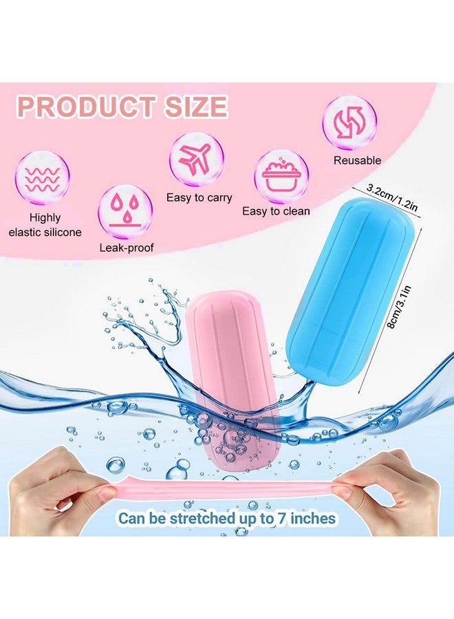 maycreate ® 8Pcs Leak Proof Sleeves For Travel Bottles, Silicone Elastic Covers Sleeves For Travel Bottle Kit For Toiletries Leak Proofing, Reusable Sleeves For Travel Container, Shampoo Bottles - Image 2