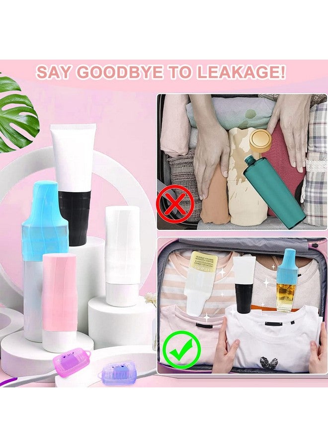 maycreate ® 8Pcs Leak Proof Sleeves For Travel Bottles, Silicone Elastic Covers Sleeves For Travel Bottle Kit For Toiletries Leak Proofing, Reusable Sleeves For Travel Container, Shampoo Bottles - Image 4